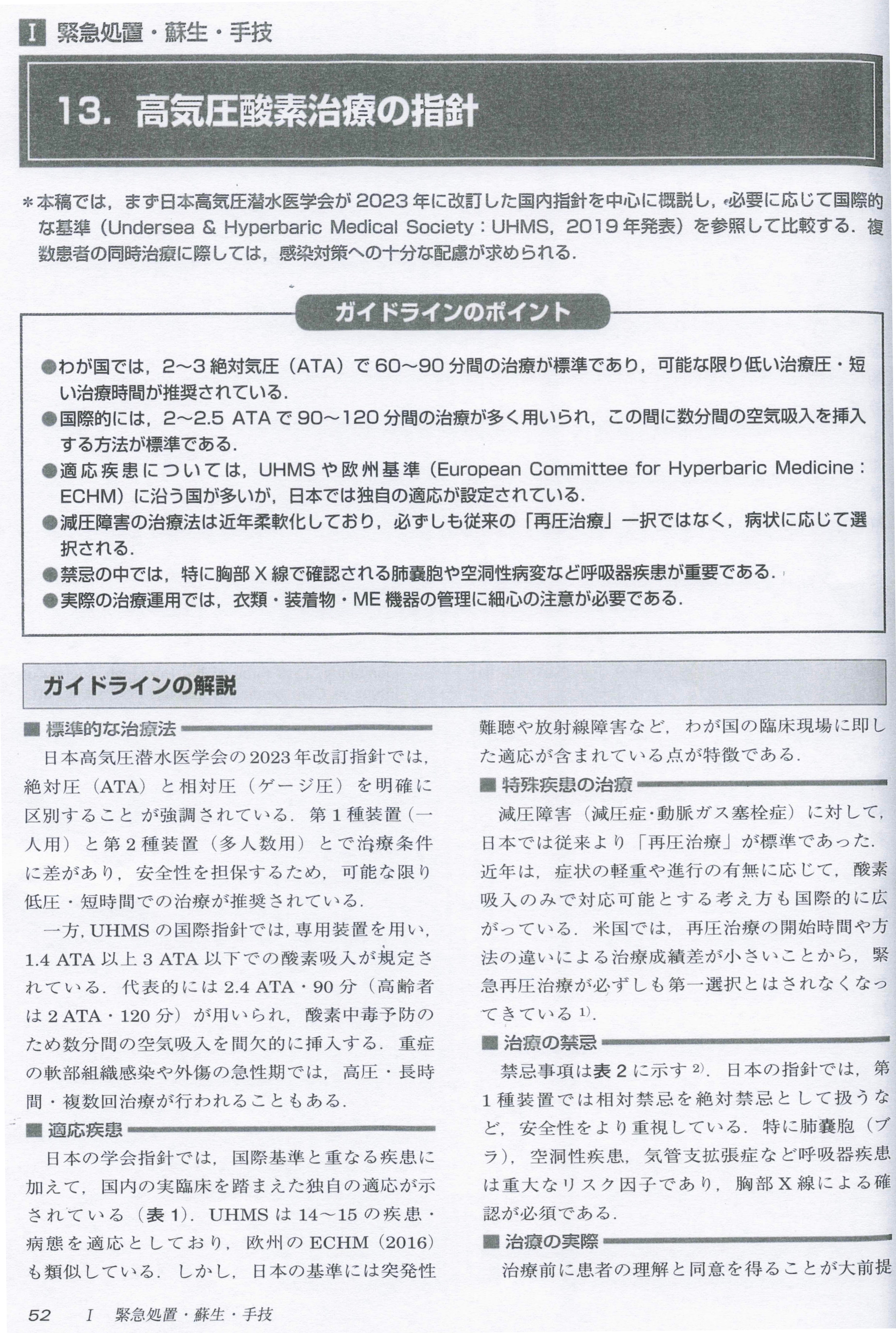 救急・集中治療 最新ガイドラインの執筆